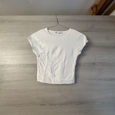T-shirt crop top blanc 