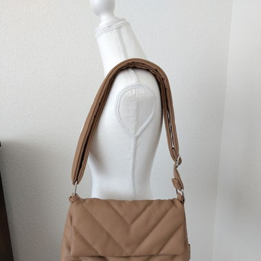 Tasche braun beige Schulter Tasche Umhängetasche