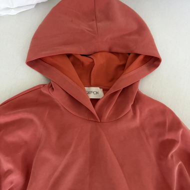 sweat à capuche corail viral