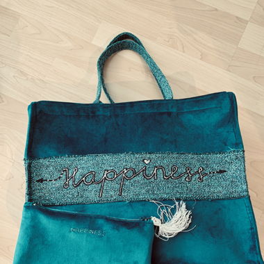Unikat Stoffbag mit kleinem Beutel 