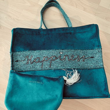 Sac en tissu unique avec petite pochette