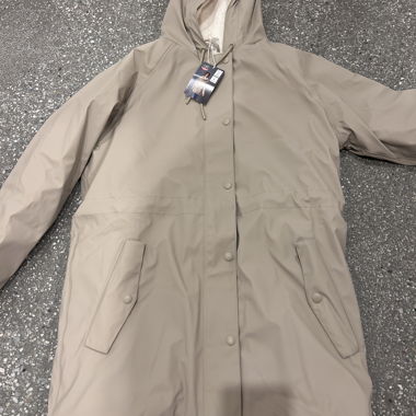 Manteau de pluie beige pour femme avec doublure en polaire S