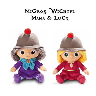 Migros Wichtel Plüsch Figur Mama & Lucy mit Piep