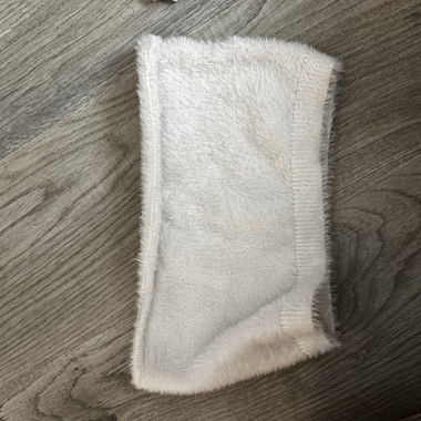 White Furry Textile Piece