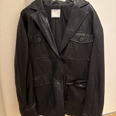 Faux leather jacket