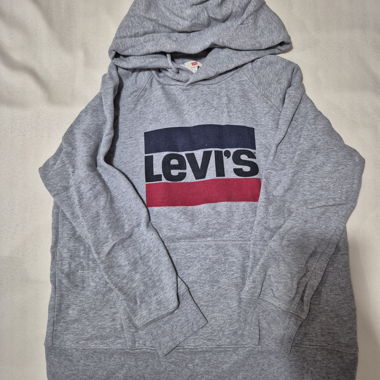 Felpa con cappuccio Levi’s grigia S
