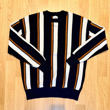 Maglione Zara a righe verticali tricolori