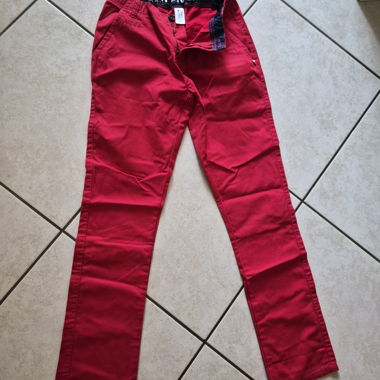 Pantaloni chinos rossi