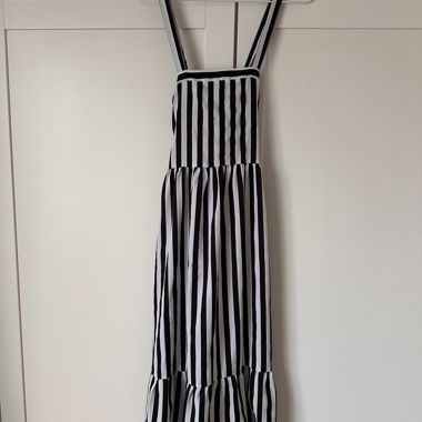 Gestreiftes Boohoo Trägerkleid EU 36