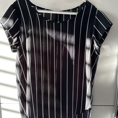 Striped Black Blouse