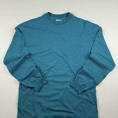 Longsleeve vintage Hanes Beefy-T a singola cucitura (L)