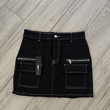 Cargo Mini Skirt „Black“