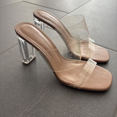 Zara transparent high heels