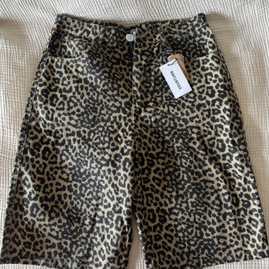 Shorts à imprimé léopard