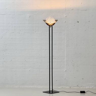 Floor Lamp with Murano Glass, Italy, 1980s