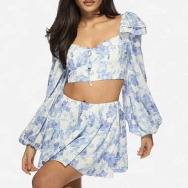 Ensemble Floral - Jupe & Top