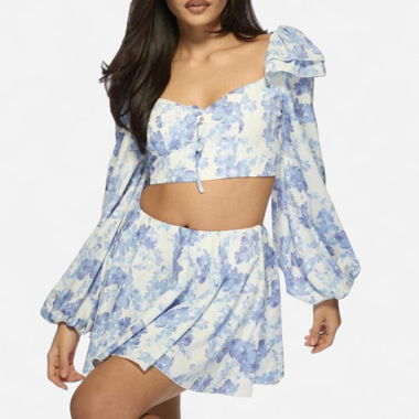 Ensemble Floral - Jupe & Top