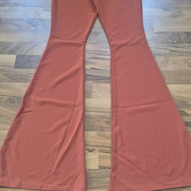 Orange Flare Trousers