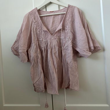 Sweet Pink Lace Blouse