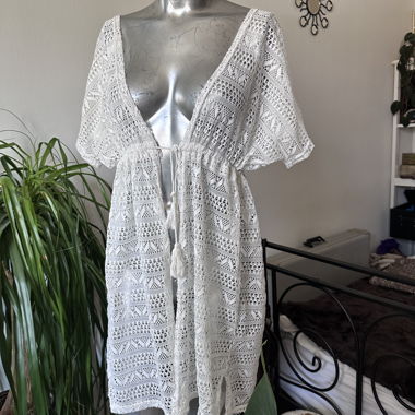 White Lace Beach Tunic
