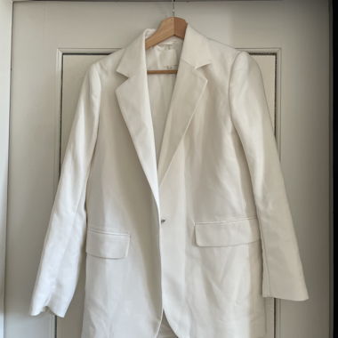 Blazer blanc oversize
