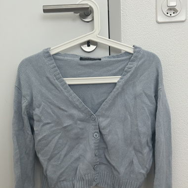 Strickjacke hellblau Gr. XS