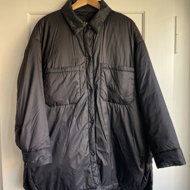 ZARA black quilted jacket XL