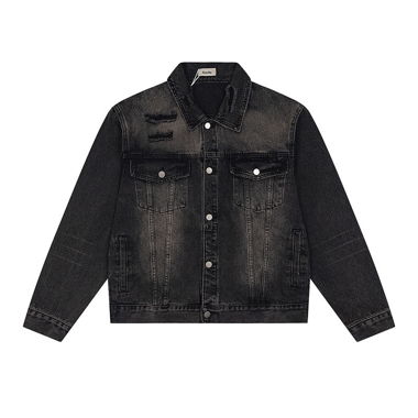 Schwarze Jeansjacke