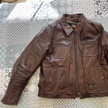 Veste de motard en cuir (HELSTONS)