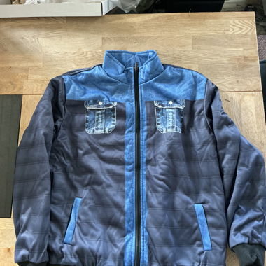 Blue Teddy Jacket with Lining
