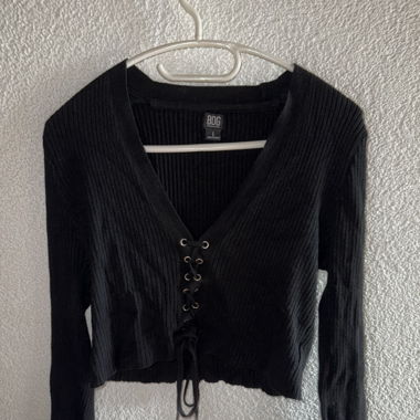 Langarm Crop-Top 