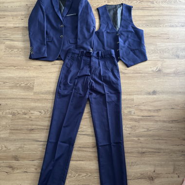 Blaues Herrenanzug-Set M