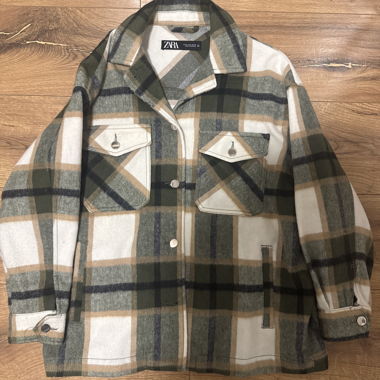 Zara overshirt a quadri