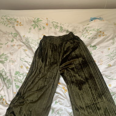 grüne Samthose