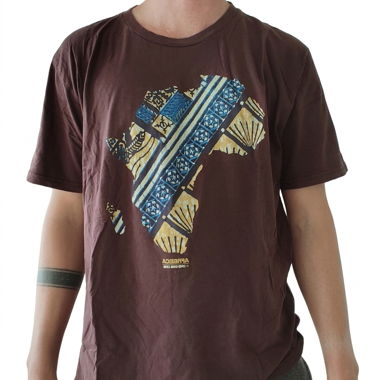 T-shirt graphique bordeaux