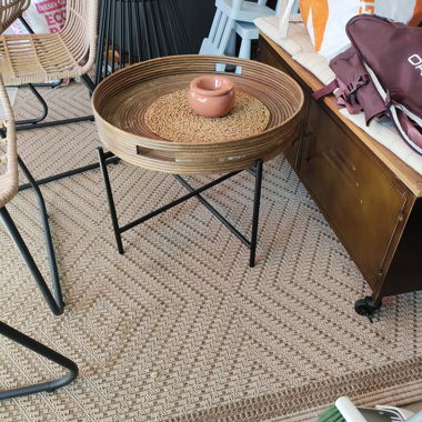 Round Side Table in Wood