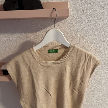 Bluse Beige Benneton
