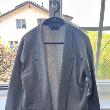 Blazer fluido grigio