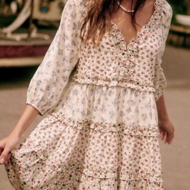 Sezane Vivi Blumen-Kleid