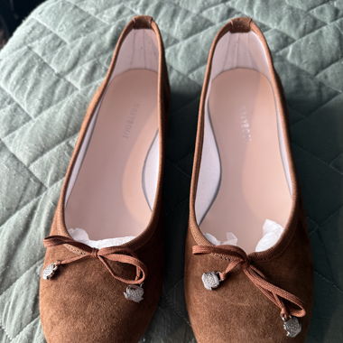 Ballerines navyboot, daim doux, jamais portées