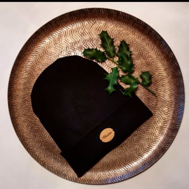 Handmade Mütze in Farbe schwarz