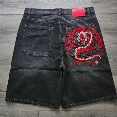 Jorts con ricamo a Drago