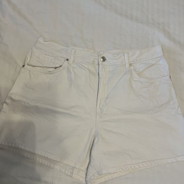 White Denim Shorts