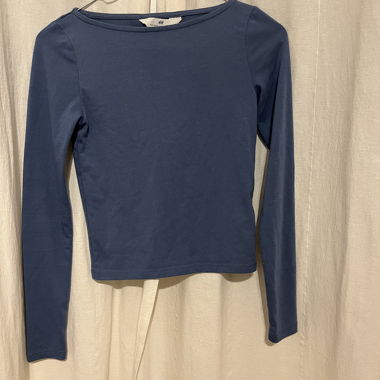 T-shirt manches longues H&M bleu
