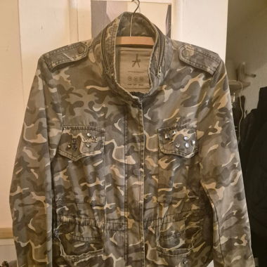Veste à motif treillis