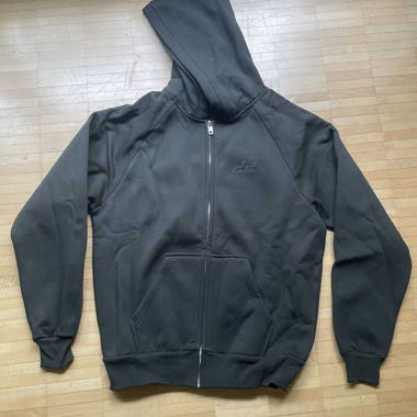Veste à capuche zippée noire