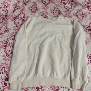 Beiger Sweatshirt Pullover Gr. L