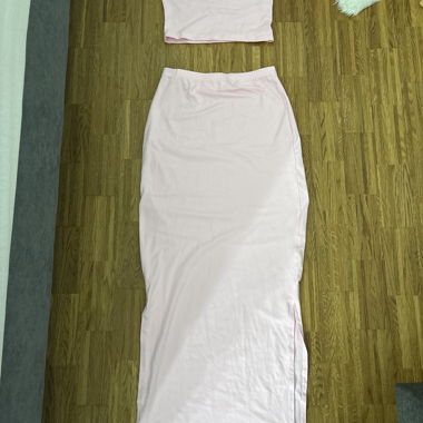 Set due pezzi top-gonna rosa