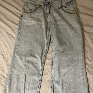 Jeans light wash vita bassa taglia 42