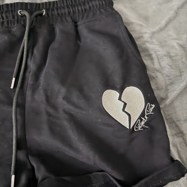 Project paris Schwarze kurze Jogginghose